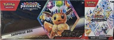 Pokemon Prismatic Evolutions Surprise Box + Booster Bundle